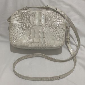 Brahmin embossed leather cross body purse